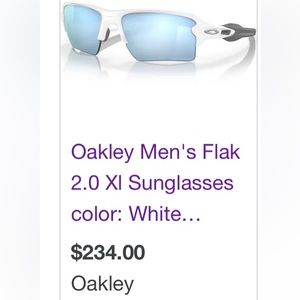 Oakley Men's Flak
2.0 Xl Sunglasses
color: White